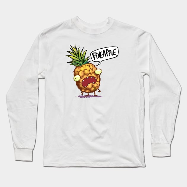 Pineapple Long Sleeve T-Shirt by neilkohney